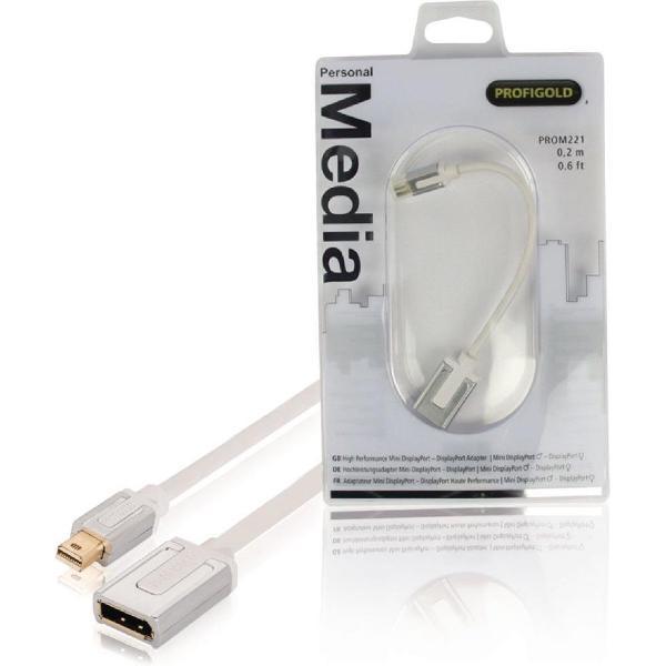 Profigold Mini DisplayPort naar DisplayPort adapter - 0,20 meter