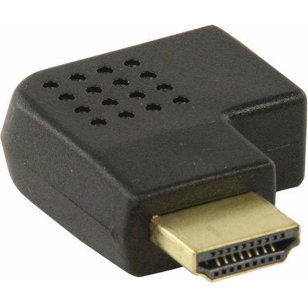 HDMI™-Adapter | HDMI™-Connector - HDMI™ Female | Rechts Gehoekt | Zwart
