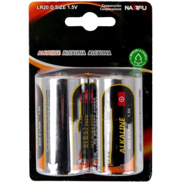 Batterij - Aigi Xixu - LR20/D - 1.5V - Alkaline Batterijen - 2 Stuks