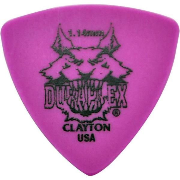 Clayton Duraplex rounded triangle plectrums 1.14 mm 6-pack