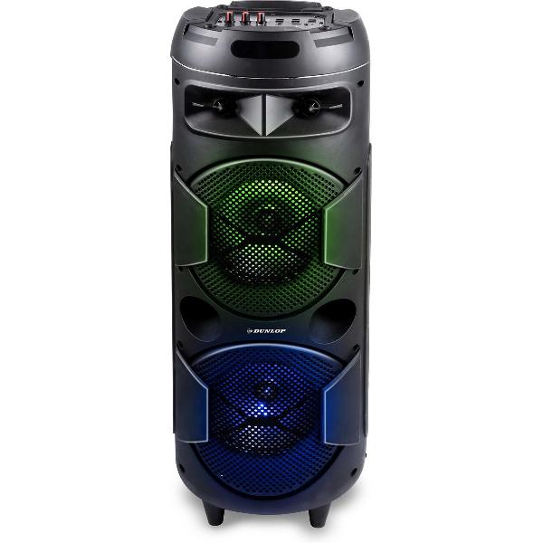 Dunlop Bluetooth Speaker - Draagbaar - 2x10 Watt - Microfoonaansluiting - FM Radio