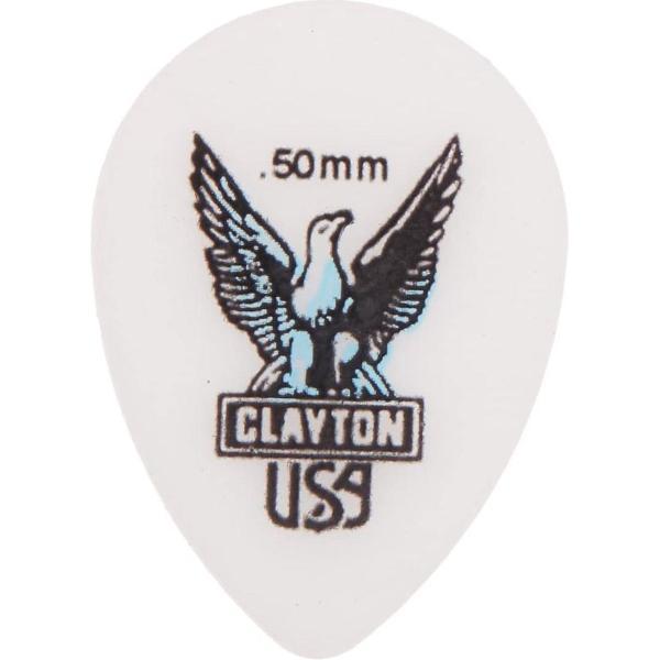 Clayton Acetal small teardrop plectrums 0.50 mm 6-pack