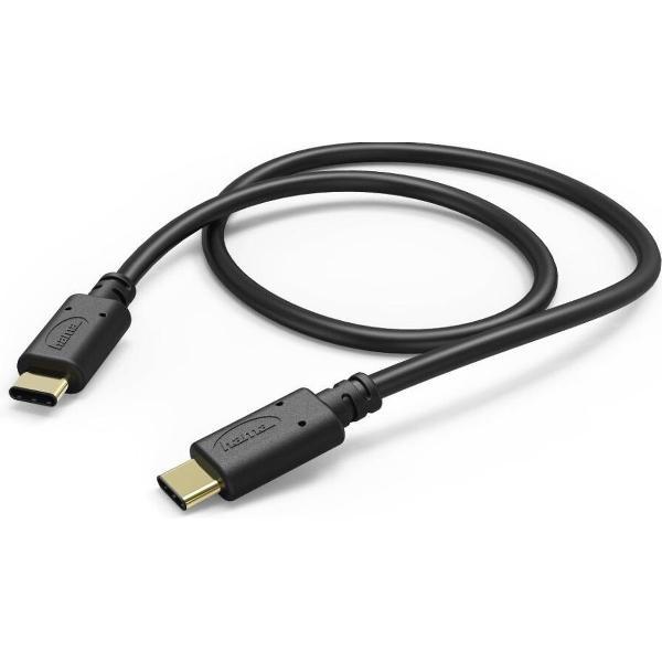 Hama Oplaad-/gegevenskabel USB Type-C - USB Type-C 1,5 M Zwart