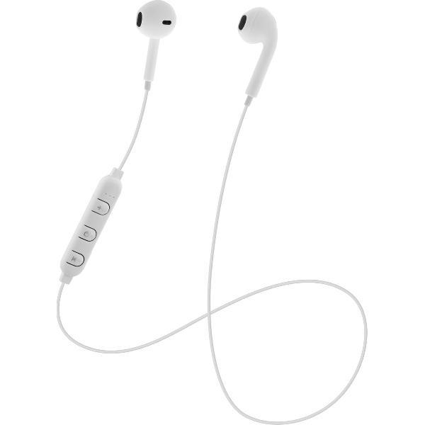 STREETZ HL-BT300 In-ear oordopjes - Met microfoon media / antwoordknop - Wit