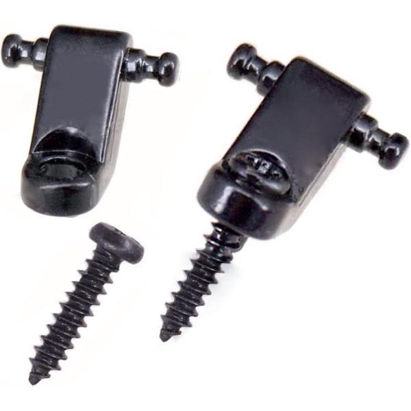 Elektrische gitaar String Retainers Boom Standaard Roller String Guides Pack van 2 stks Zwart