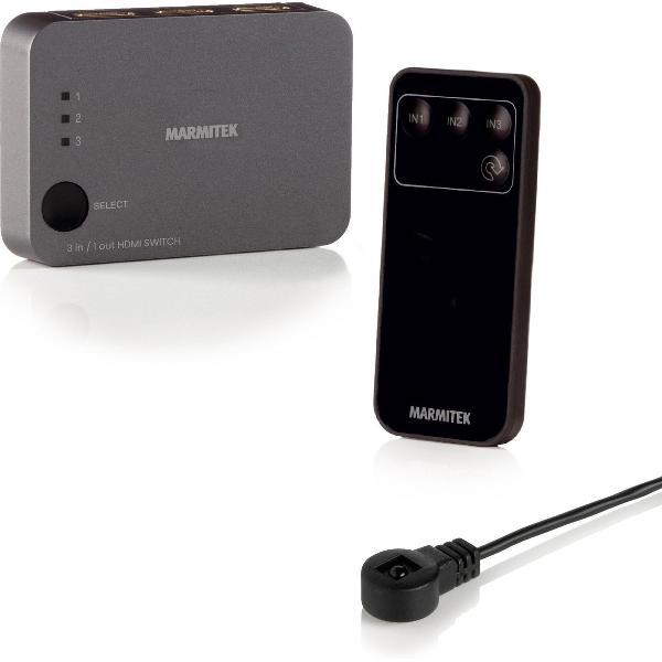 Marmitek Connect 310 UHD 4K - HDMI Auto Switch | 3 in / 1 uit | 3D | UHD