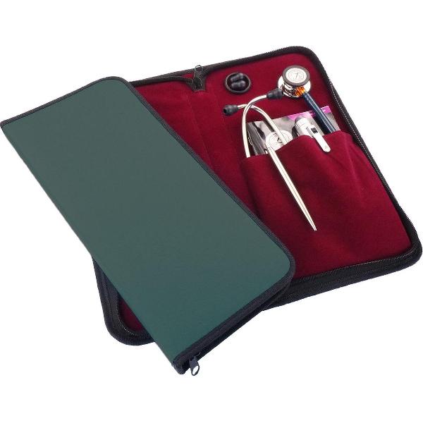 Opberg / transporthoes stethoscoop, o.a. voor Littmann - Donkergroen
