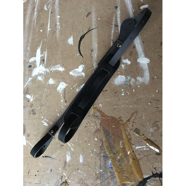 LIAM'S Ukelele band leer Zwart - U-Bass strap - Ukelele strap - Ukulele Strap