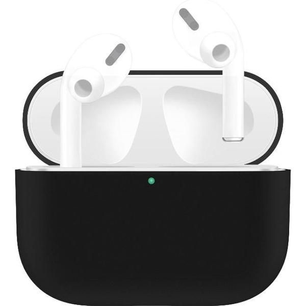 By Qubix - AirPods Pro Solid series - Siliconen hoesje - Zwart - AirPods hoesjes