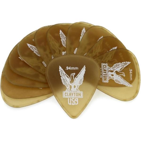 Clayton Ultem Gold standaard plectrum 0.94 mm 12 pack