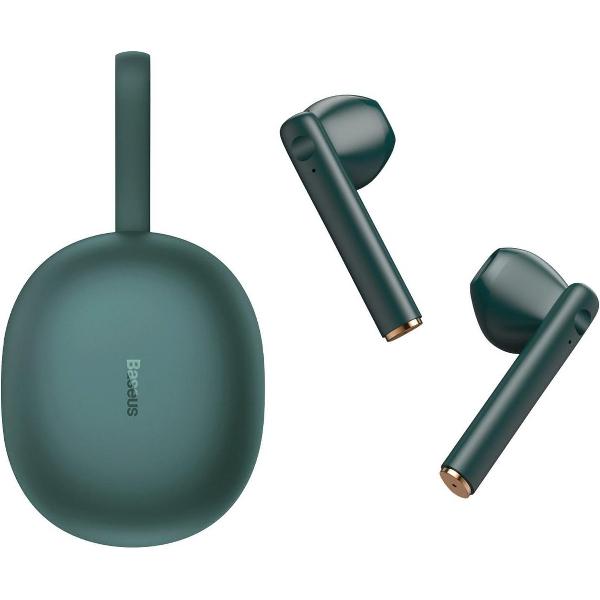 Baseus W05 - Premium Draadloze Oordopjes - Earbuds - Groen