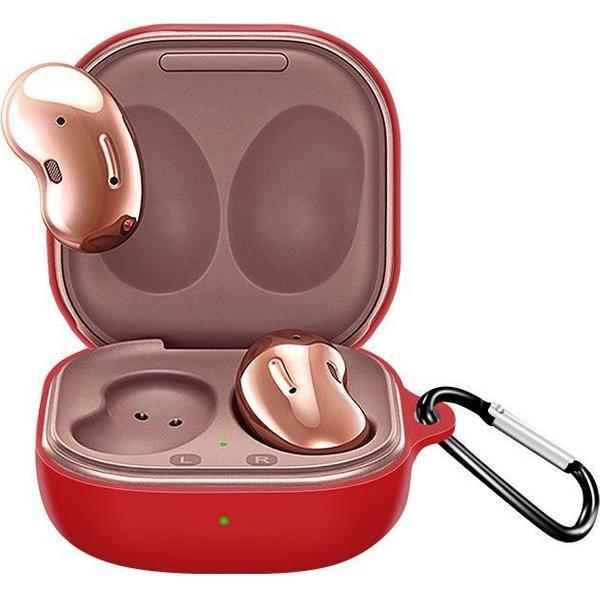 KELERINO. Hoesje voor Samsung Galaxy Buds Live - Fullcover - Rood