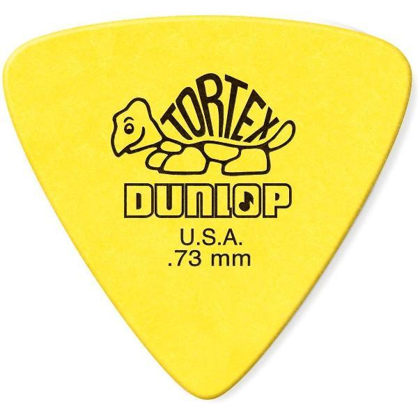 Dunlop Tortex Triangle Yellow 73mm standaard plectrum