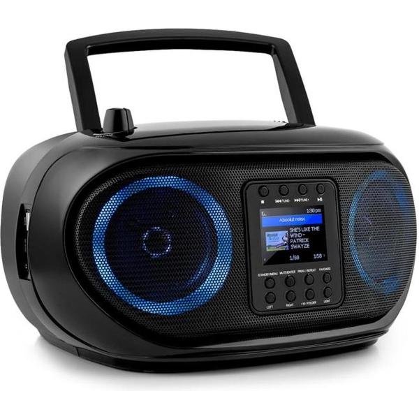 auna Roadie Smart boombox internetradio - DAB/DAB+ FM tuner - CD speler - full-colour 2,4