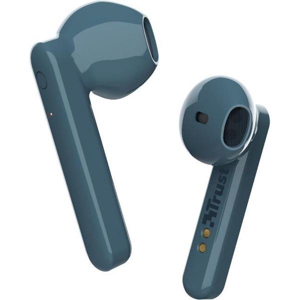 Trust Primo Touch - Stijlvolle draadloze oortjes - Bluetooth - Blauw