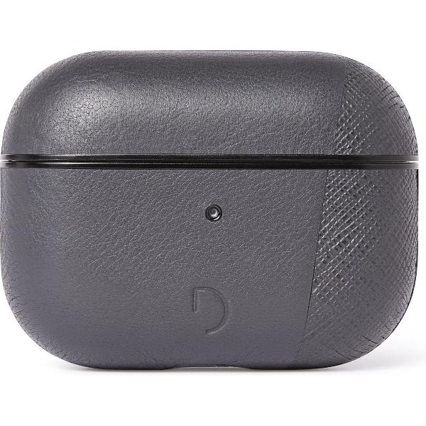 DECODED AirCase Pro Split – AirPods Pro Full Grain Leren Case (Antraciet)