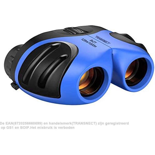Verrekijker voor Kinderen - Full Multi-Coated (FMC) - Compact en Licht - voor Vogels Kijken, Buitensporten, Theater - Blauw