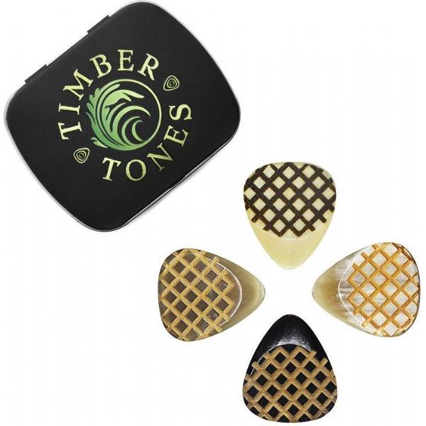 Grip Tones / Mixed Tin / 4 verschillende plectrums