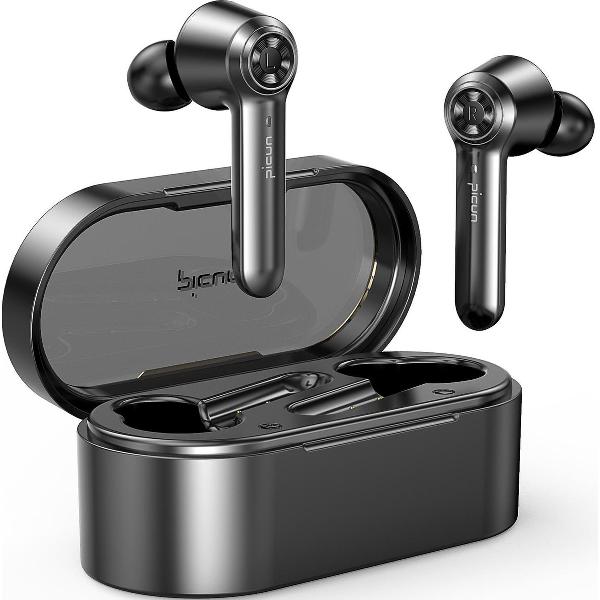 Picun W20 bluetooth 5.0 oortjes – touch control – met oplaadcase – waterproof – zwart – earbuds - draadloze oortjes – bluetooth oordopjes