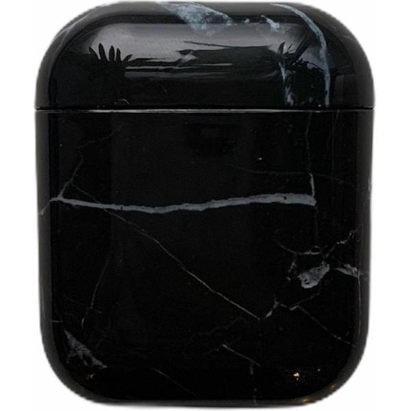 Zwart Marmer AirPod Hoesje
