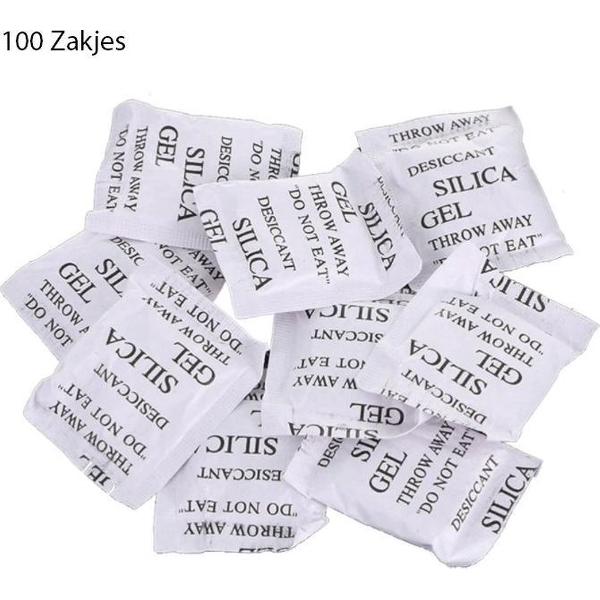 SVH Company 100 Zakjes Silicagel Droogmiddel – Desiccant Silica Gel – Natriumsilicaat – 1 Gram