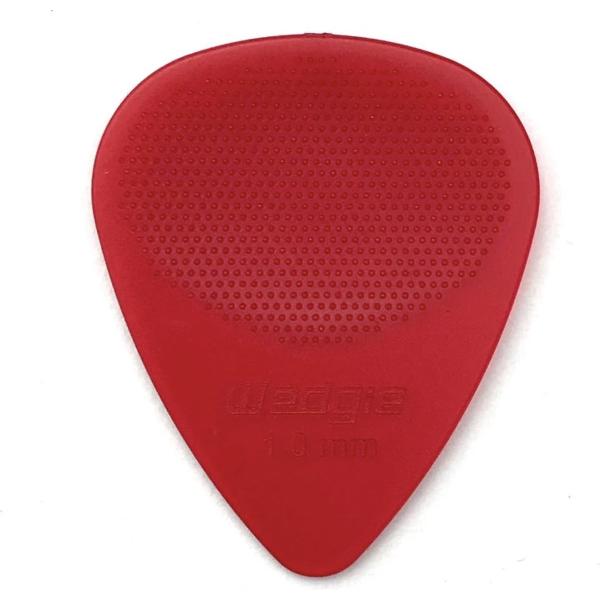 Wedgie Clear XT Standaard Plectrum Rood 1.0mm 6-pack