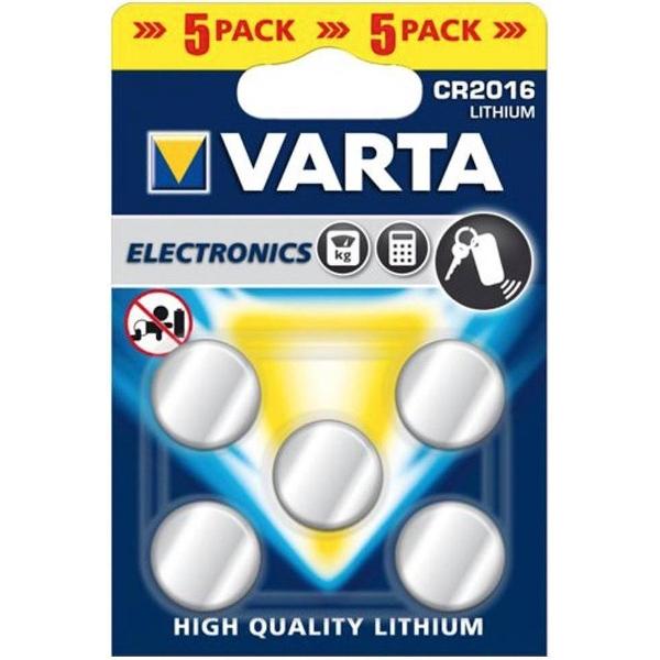 Varta CR2016 - 5 stuks