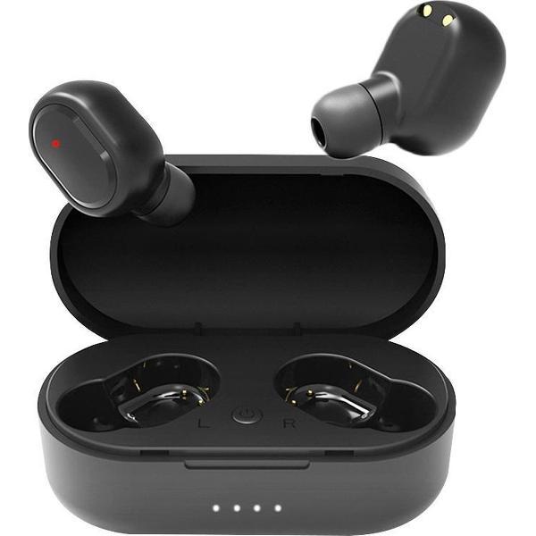 True Wireless Stereo Earbuds – Draadloze Bluetooth Headset - In-Ear Koptelefoon – Perfect Contour Fit - Noise-Cancelling – Blauw - Blue