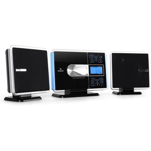 USB-stereo-installatie Auna VCP-191 MP3 CD SD AUX zilver