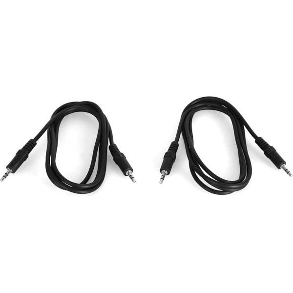 auna Set van twee 3,5mm-jack-kabels: elk 1,5 meter