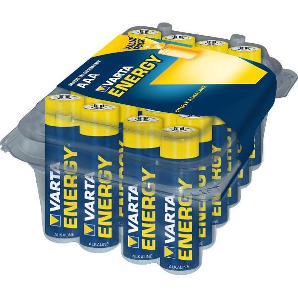 Varta ENERGY alkaline batterijen AAA doos van 24. (werkplaatsverpakking)