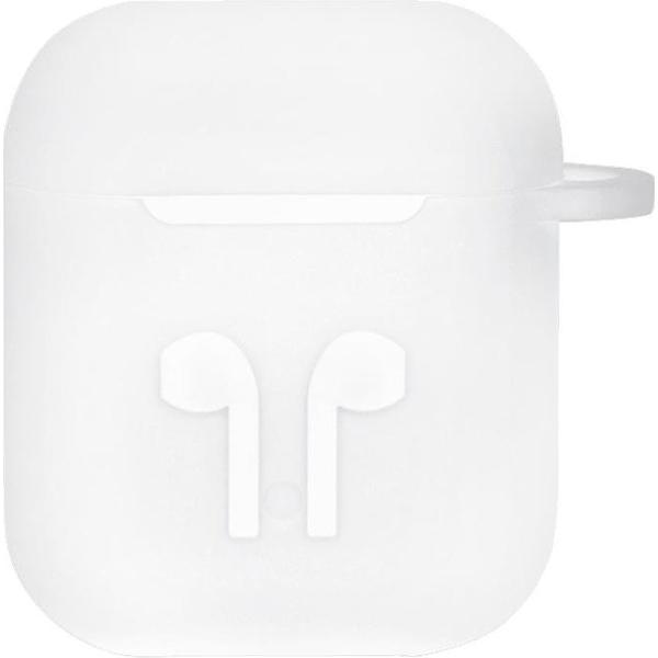 Case Cover Voor Apple Airpods - Siliconen Wit Watchbands-shop.nl