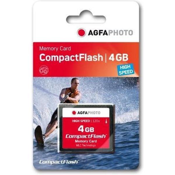 AgfaPhoto Compact Flash, 4GB 4GB CompactFlash flashgeheugen
