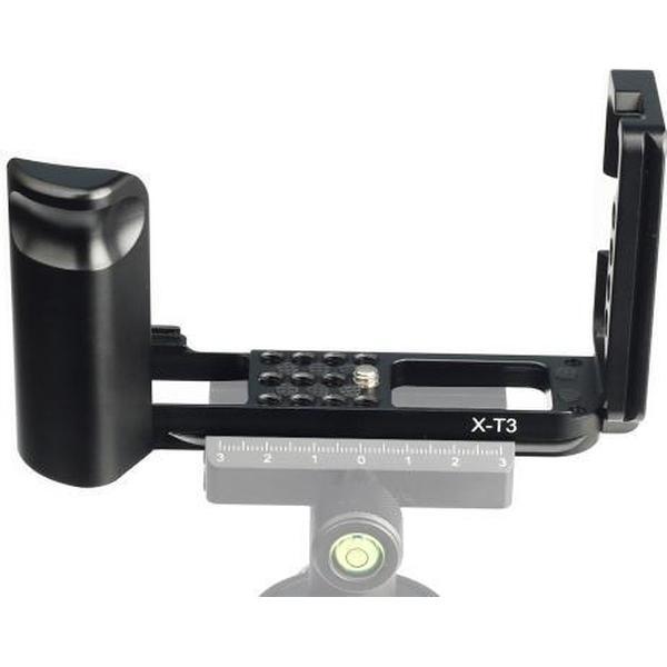 1/4 inch Verticale Shoot Quick Release L Plate Bracket Base Holder voor FUJIFILM X-T3 (Zwart)