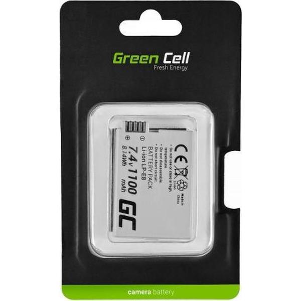 Batterij LP-E8 Canon EOS Rebel T2i, T3i, T4i, T5i, EOS 600D, 550D, 650D, 700D, Kiss X5, X4, X6 7.4V 1100mAh