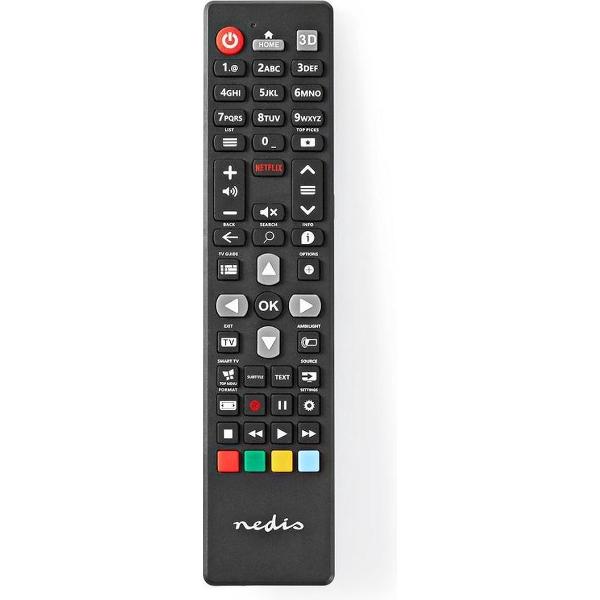Nedis Vervangende Afstandsbediening | Voor Philips - 1 Apparaat | Zwart
