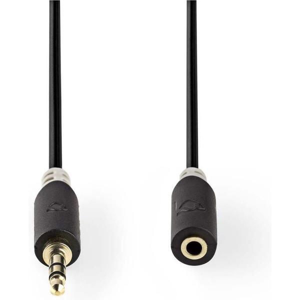 Nedis CABP22050AT20 Stereo Audiokabel 3,5 Mm Male - 3,5 Mm Female 2,0 M Antraciet