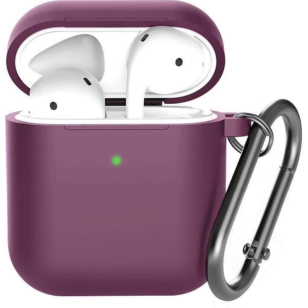 Shieldcase Case geschikt voor Airpods silicone case - burgundy