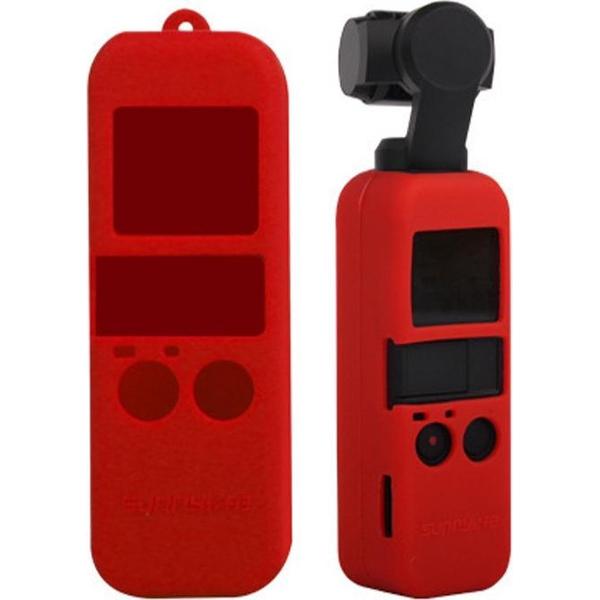 Antislip stofdichte hoes Siliconen hoes voor DJI OSMO Pocket (rood)