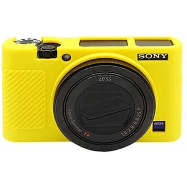 PULUZ zachte siliconen beschermhoes voor Sony RX100 III / IV / V (geel)
