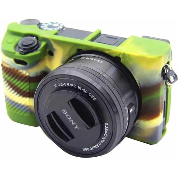 PULUZ Soft Silicone Protective Case for Sony ILCE-6300(Camouflage)