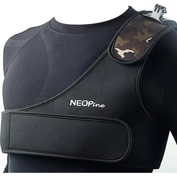 Speciale sport DV schuim Duikmateriaal borstgordel voor GoPro NIEUWE HERO / HERO6 / 5/5 sessie / 4 sessie / 4/3 + / 3/2/1, Xiaoyi en andere actiecamera's (zwart)