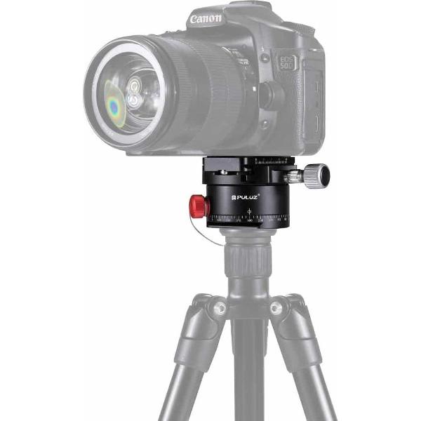 PULUZ Aluminium Panoramisch Indexering Rotator Balhoofd met Quick Release Plate voor Camera Statiefkop