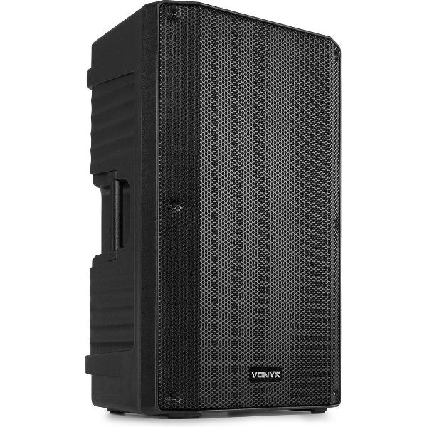Actieve speaker - Vonyx VSA12BT actieve speaker met ingebouwde bi-amplified versterker met Bleutooth en mp3 speler - 800W - 12