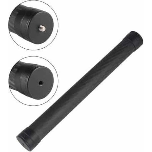Carbon Fiber Extension Monopod Pole Rod Uitschuifbare Stick voor DJI Handheld Gimbal, Lengte: 35cm (Zwart)