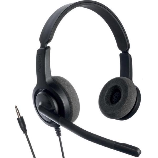 Axtel Voice PC28 duo 3,5mm jack koptelefoon (voor PC/Laptop/Tablet/Telefoon)