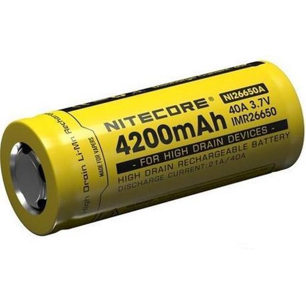 Nitecore Oplaadbare Li-ion Batterij IMR26650A - 4200mah