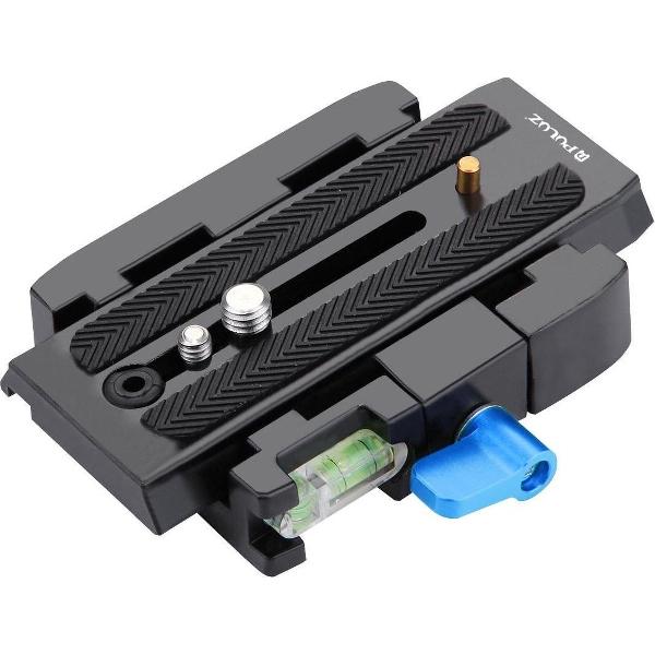 PULUZ Quick Release Clamp Adapter + Quick Release Plate voor DSLR- en SLR-camera's (zwart)