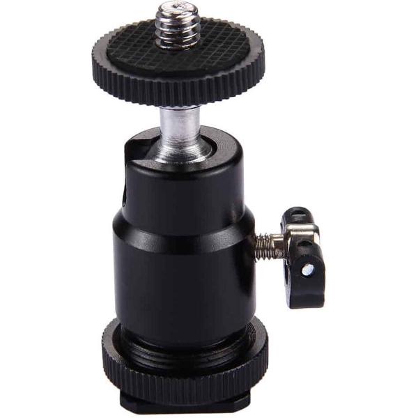 PULUZ Cold Shoe statiefkop 1/4 inch statiefschroefkop met slot