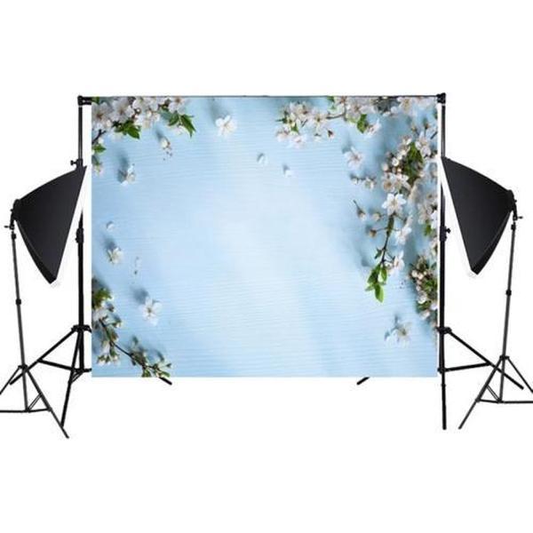 1,25 mx 0,8 m Houtnerf bloemtak prop 3D simulatie fotografie achtergrond doek (MB25)